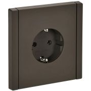 Розетка СП FORTE&PIANO FP314 16А с заземл. без защ. шторок безвинт. крепл. сер. IEK FP-R11-16-1-K03