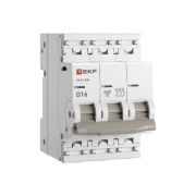 Выключатель автоматический модульный 3п D 16А 6кА ВА 47-63N PROxima EKF M636316D