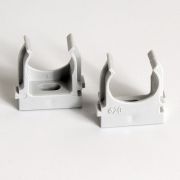 Держатель для труб (клипса) d20мм сер. (уп.100шт) TOKOV ELECTRIC TKE-LC-20-C06/100