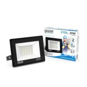 Прожектор светодиодный Elementary 30Вт 6500К IP65 2700лм 200-240В ДО черн. GAUSS 613100330