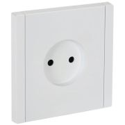 Розетка СП FORTE&PIANO FP218 10А без заземл. без защ. шторок винт. крепл. бел. IEK FP-R10-10-K01